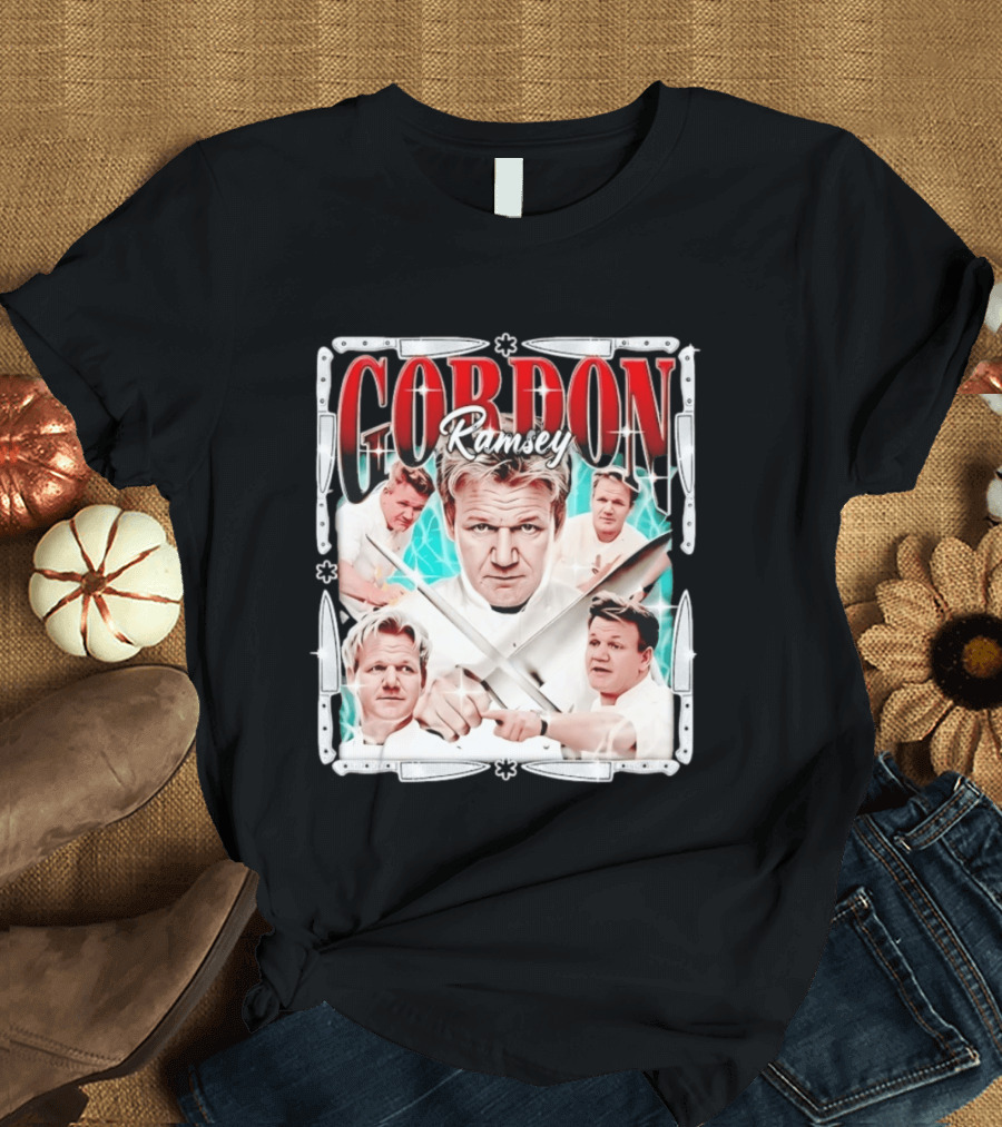 Gordon Ramsay Culinary Legend Chef Cooking Iconic Expressions T-Shirt
