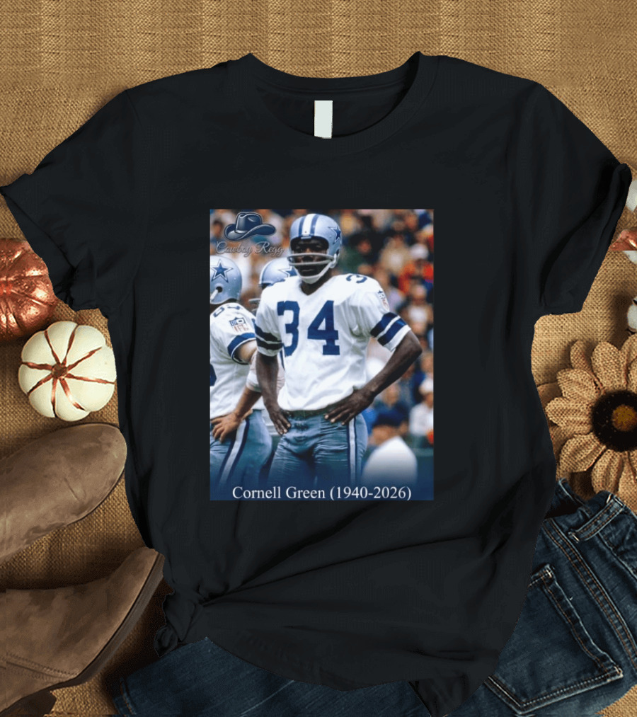 Cowboy Regs Cornell Green 1940 2026 Dallas Football Legend T-Shirt