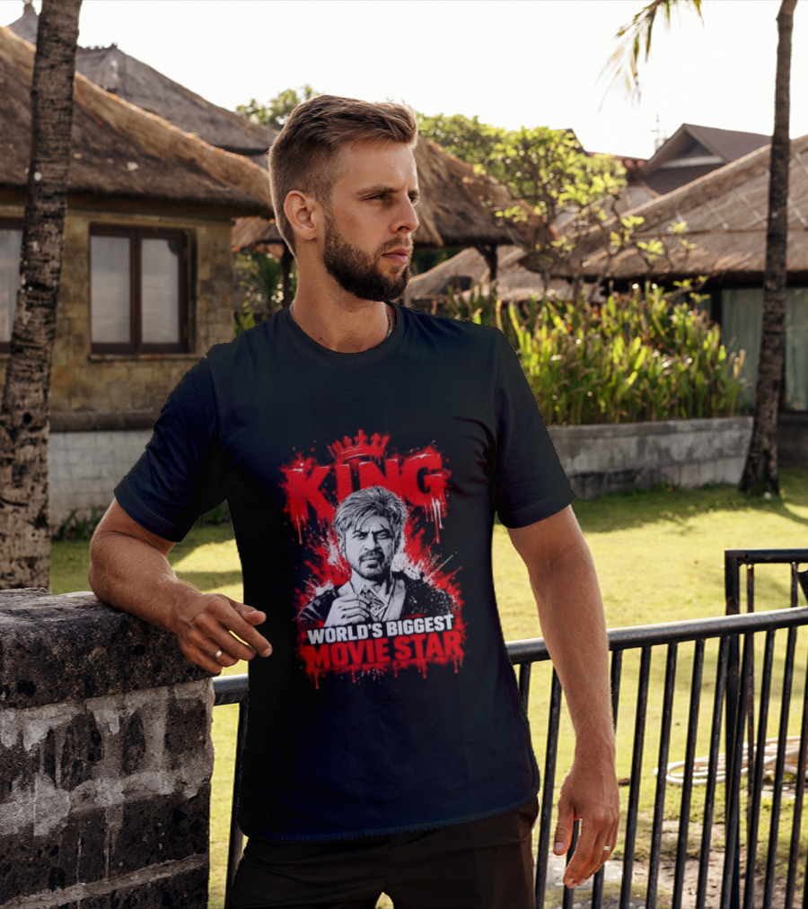 King Shah Rukh Khan World's Biggest Movie Star T-Shirt