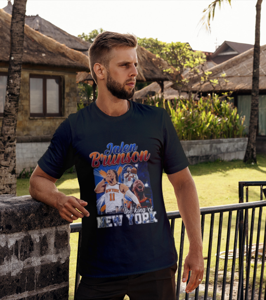 Jalen Brunson New York Knicks The King Of New York Basketball 11 T-Shirt