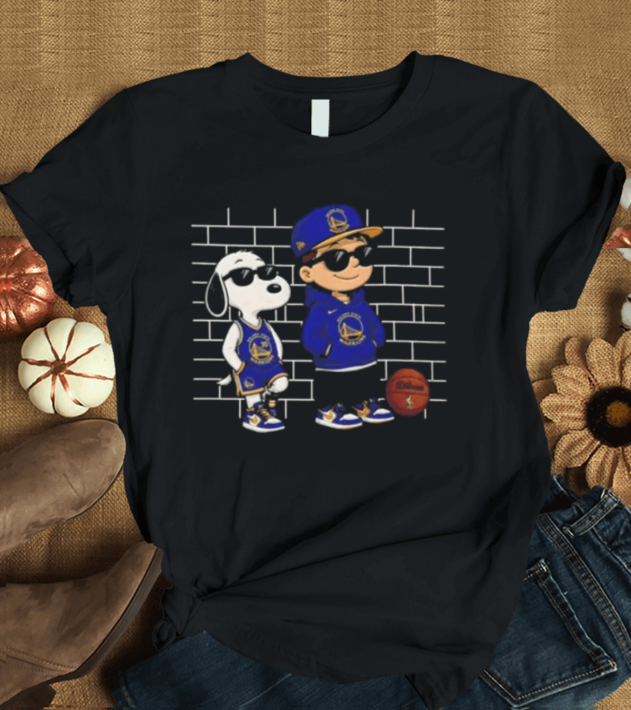 Golden State Warriors Stephen Curry Snoopy Basketball Fan T-Shirt