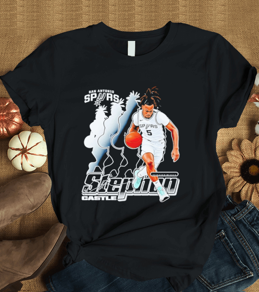 Stephon Castle Number 5 San Antonio Spurs T-Shirt