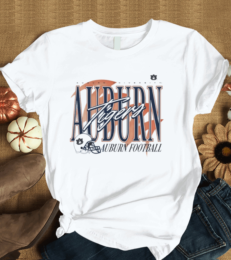 Auburn University Tigers Football Helmet T-Shirt