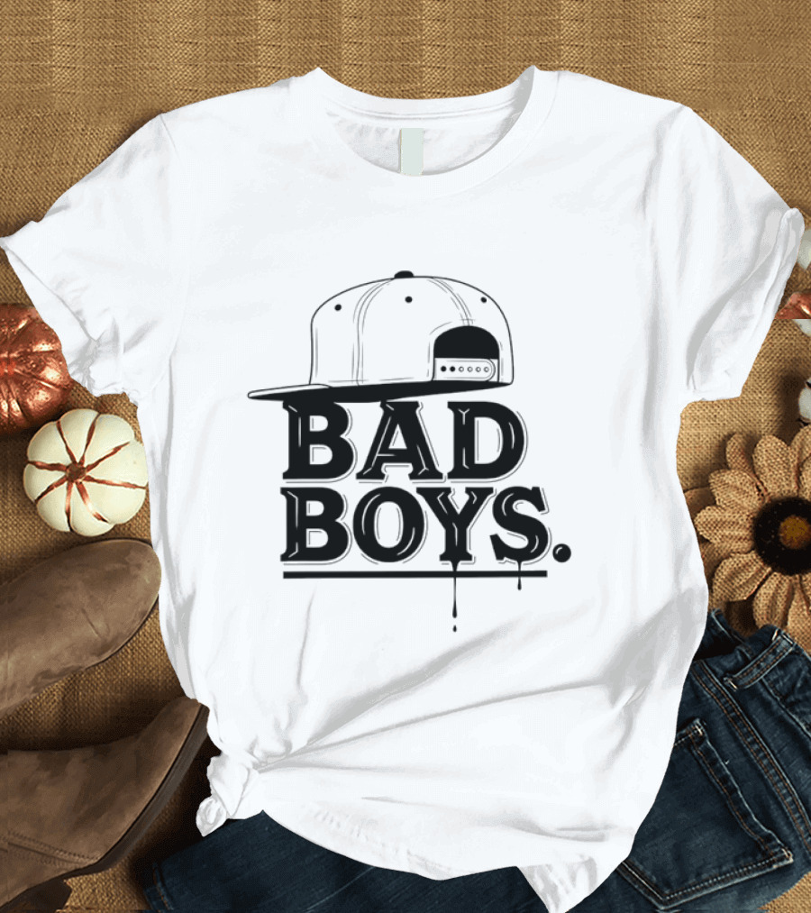 Bad Boys Hat Parental Advisory Explicit Content T-Shirt