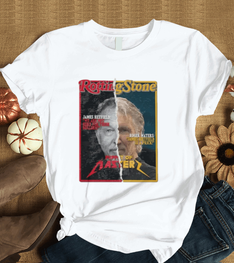 Rotting Stone James Hetfield Roger Waters Puppet Of Master T-Shirt
