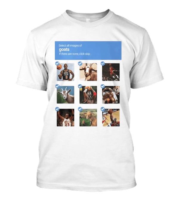 Michael Jordan Chicago Bulls Goat Meme Basketball Legend Select Goats T-Shirt