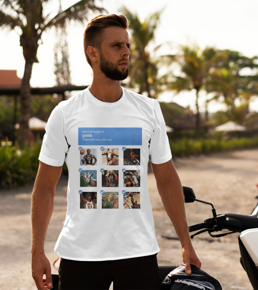 Michael Jordan Chicago Bulls Goat Meme Basketball Legend Select Goats T-Shirt