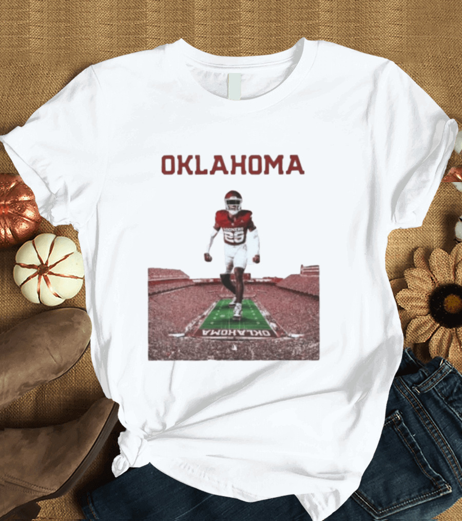 Oklahoma Sooners 2026 Football Media Guide No 26 Stadium Run T-Shirt