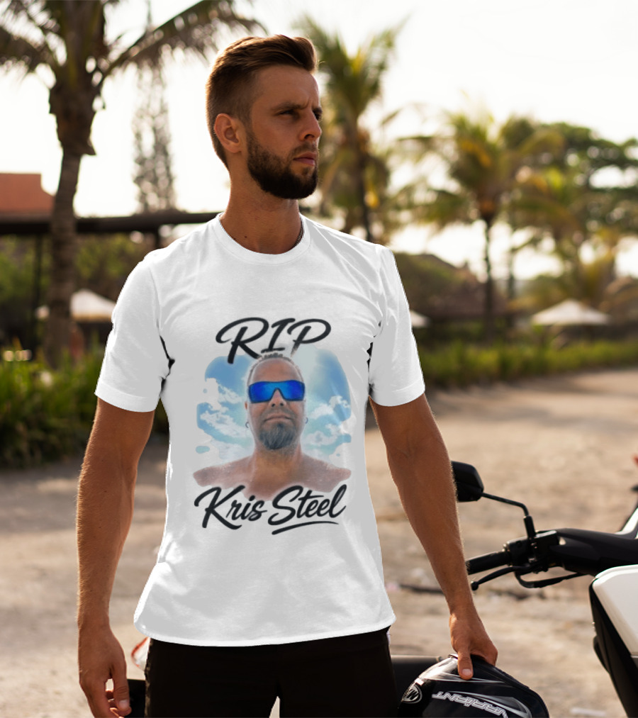 RIP Kris Steel Memorial With Sunglasses And Sky T-Shirt