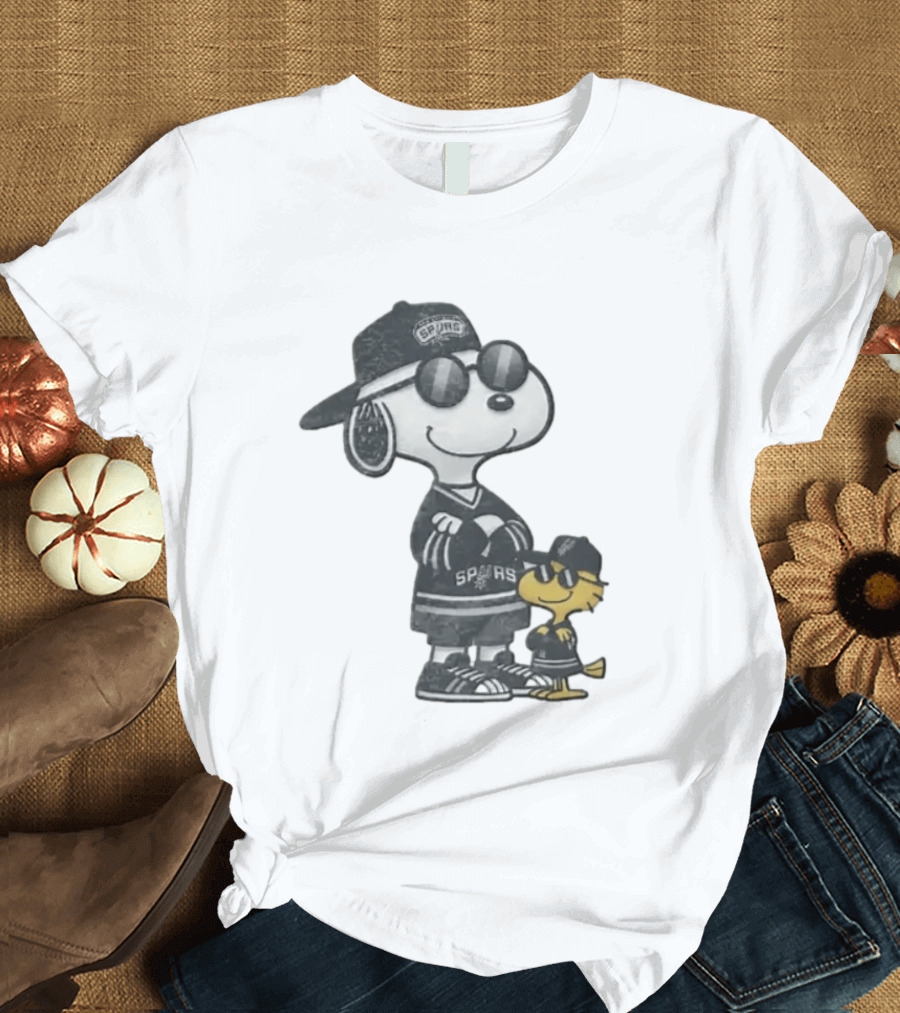 Snoopy Woodstock San Antonio Spurs NBA Fans T-Shirt