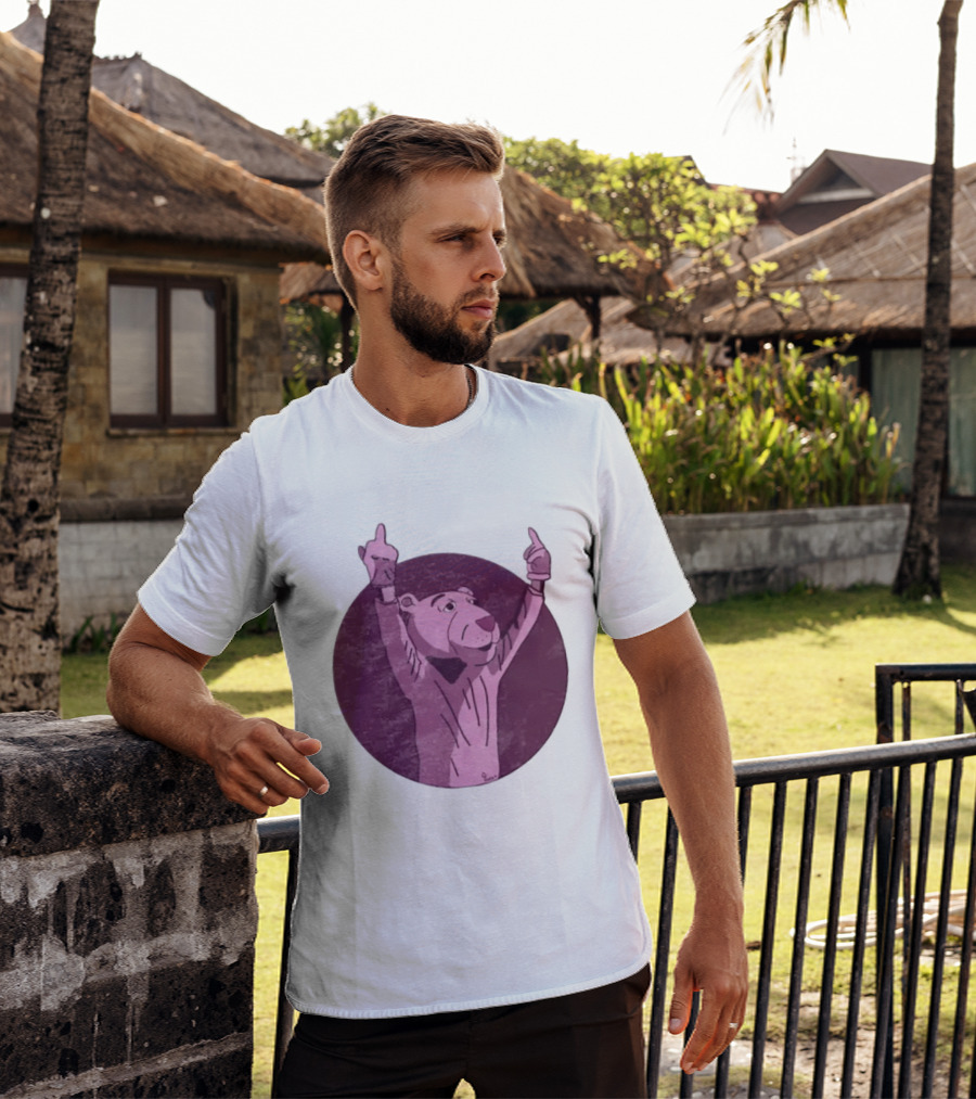 The Pink Panther Middle Finger By Lluvia T-Shirt