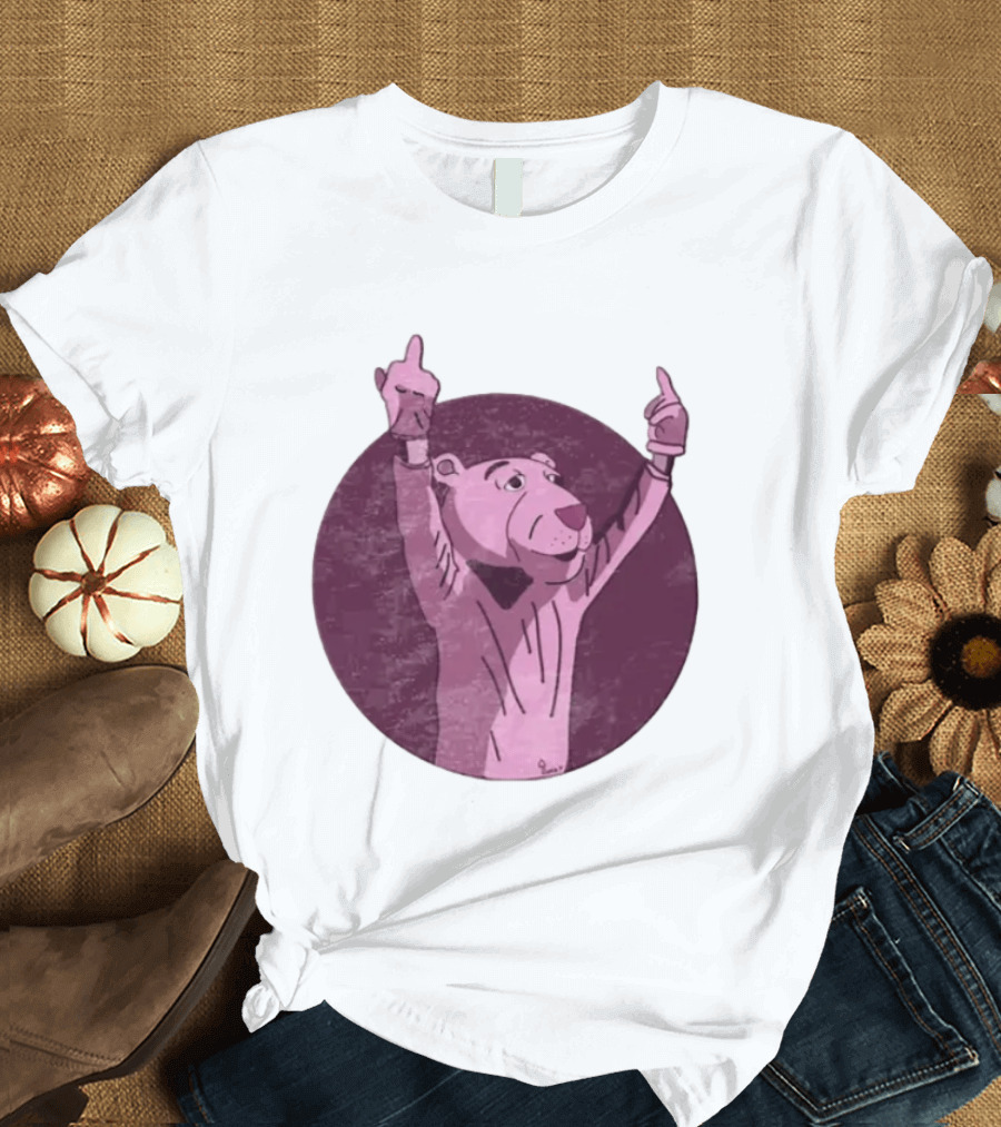 The Pink Panther Middle Finger By Lluvia T-Shirt