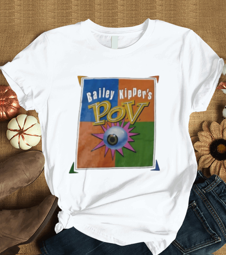 Bailey Kipper's POV Eyeball Pink Spikes Colorful T-Shirt