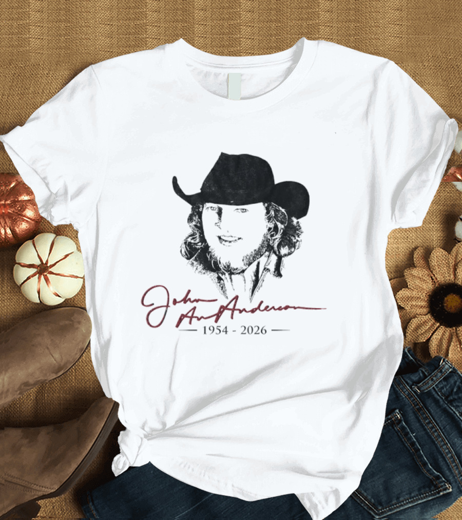John Anderson 1954 2026 Memorial Cowboy Hat T-Shirt