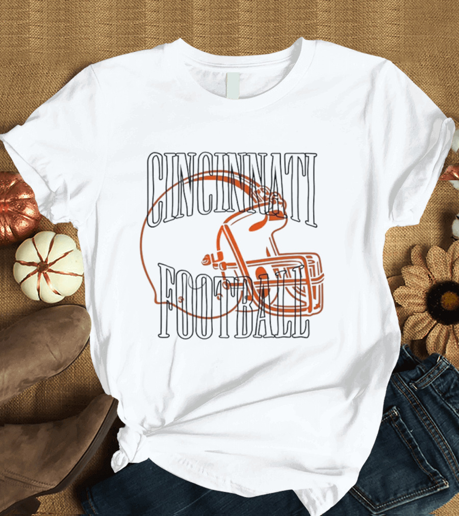 Cincinnati Football Bengals Helmet T-Shirt