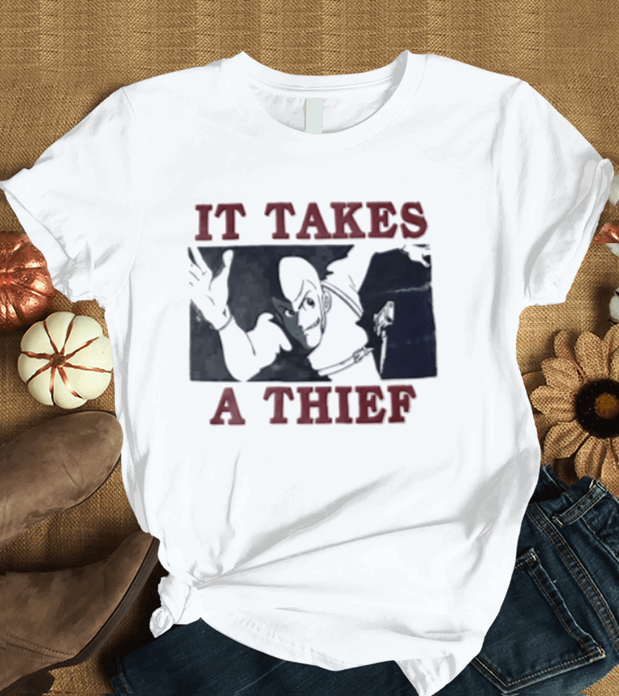 Lupin The Third It Takes A Thief Anime Man Reaching Out Gun T-Shirt