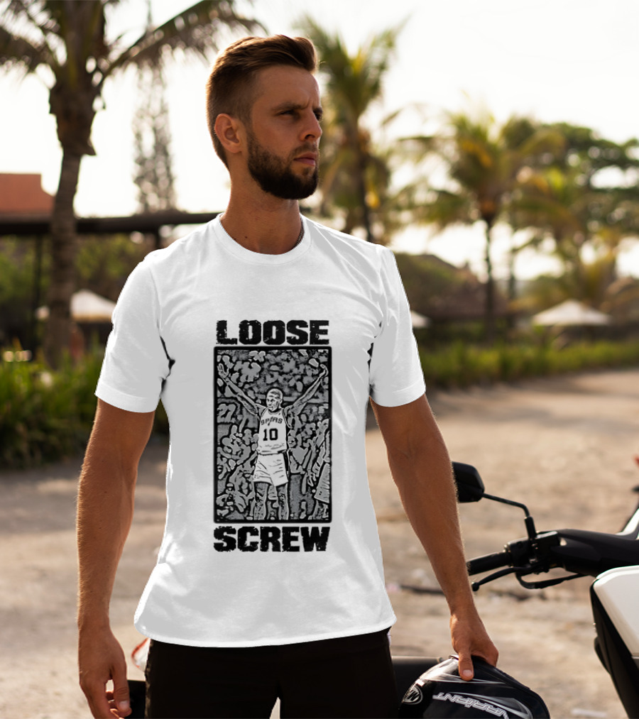 Dennis Rodman Loose Screw San Antonio Spurs 10 T-Shirt
