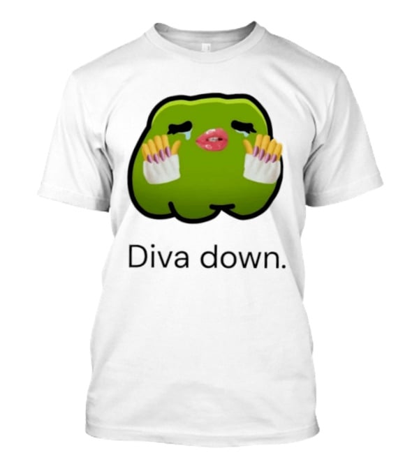 Diva Down Green Blob Meme I Have 1 Rule Tell Me Before I Find Out T-Shirt