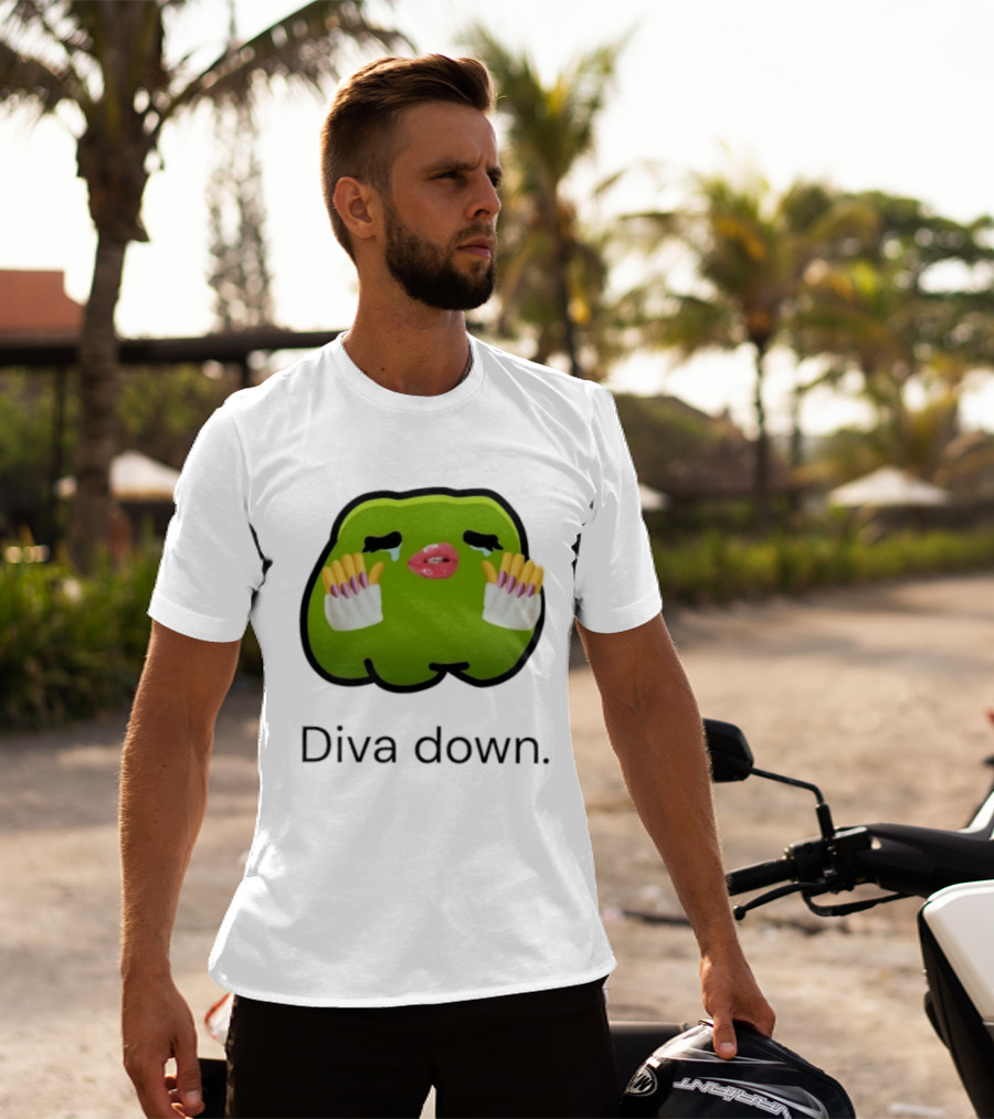 Diva Down Green Blob Meme I Have 1 Rule Tell Me Before I Find Out T-Shirt