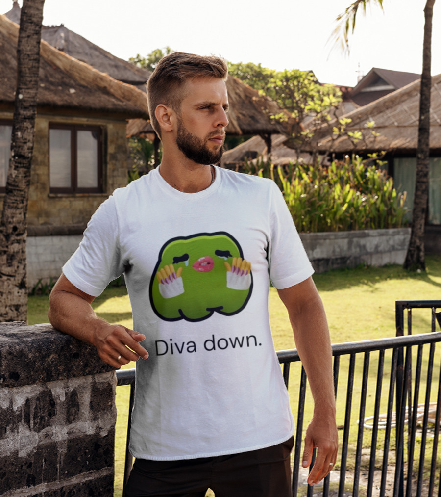 Diva Down Green Blob Meme I Have 1 Rule Tell Me Before I Find Out T-Shirt