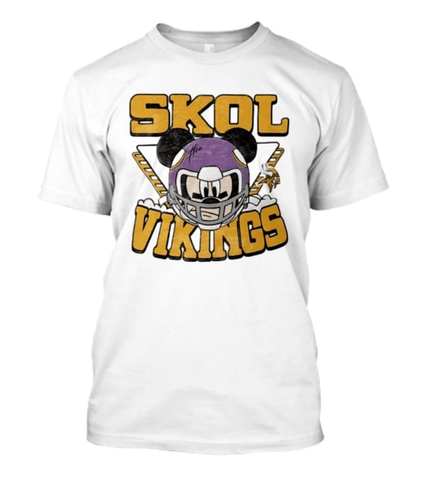 SKOL Vikings Mickey Mouse Helmet T-Shirt