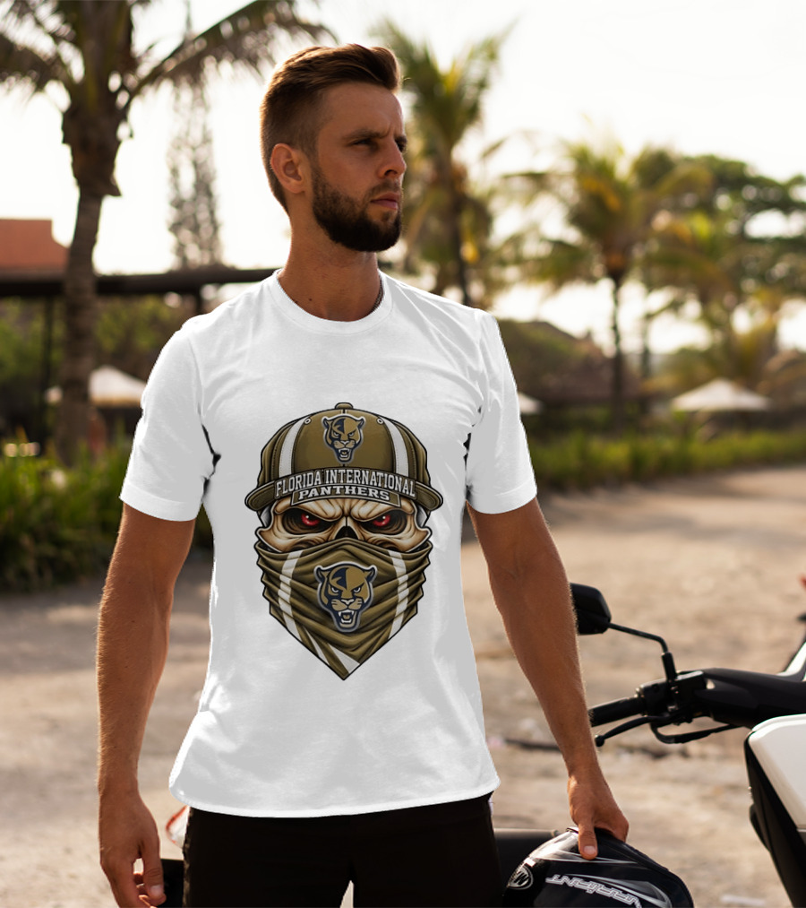 FIU Panthers Skull Mask Florida International Sports Fan Gear T-Shirt