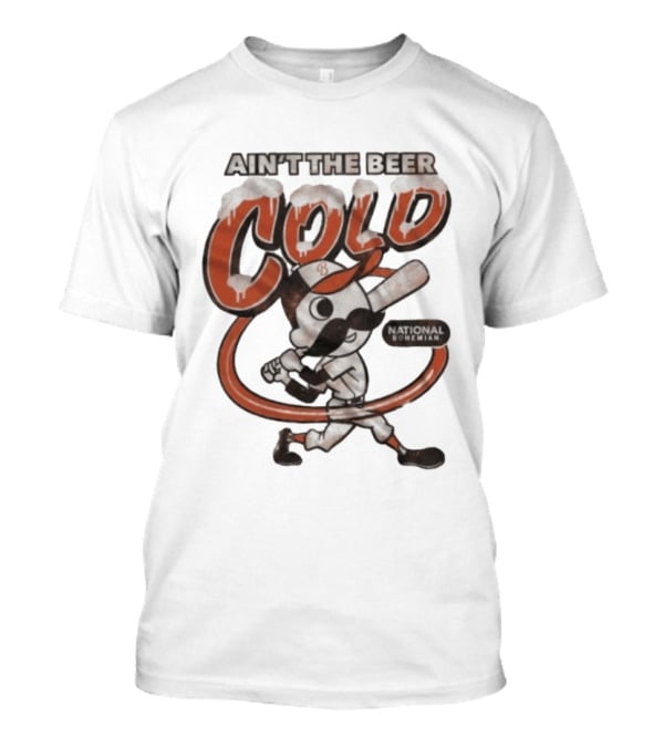National Bohemian Mr Boh Ain't The Beer Cold Baseball T-Shirt