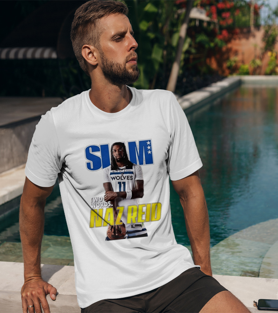 Slam Magazine Naz Reid Wolves Two Words Minnesota Basketball Cover T-Shirt