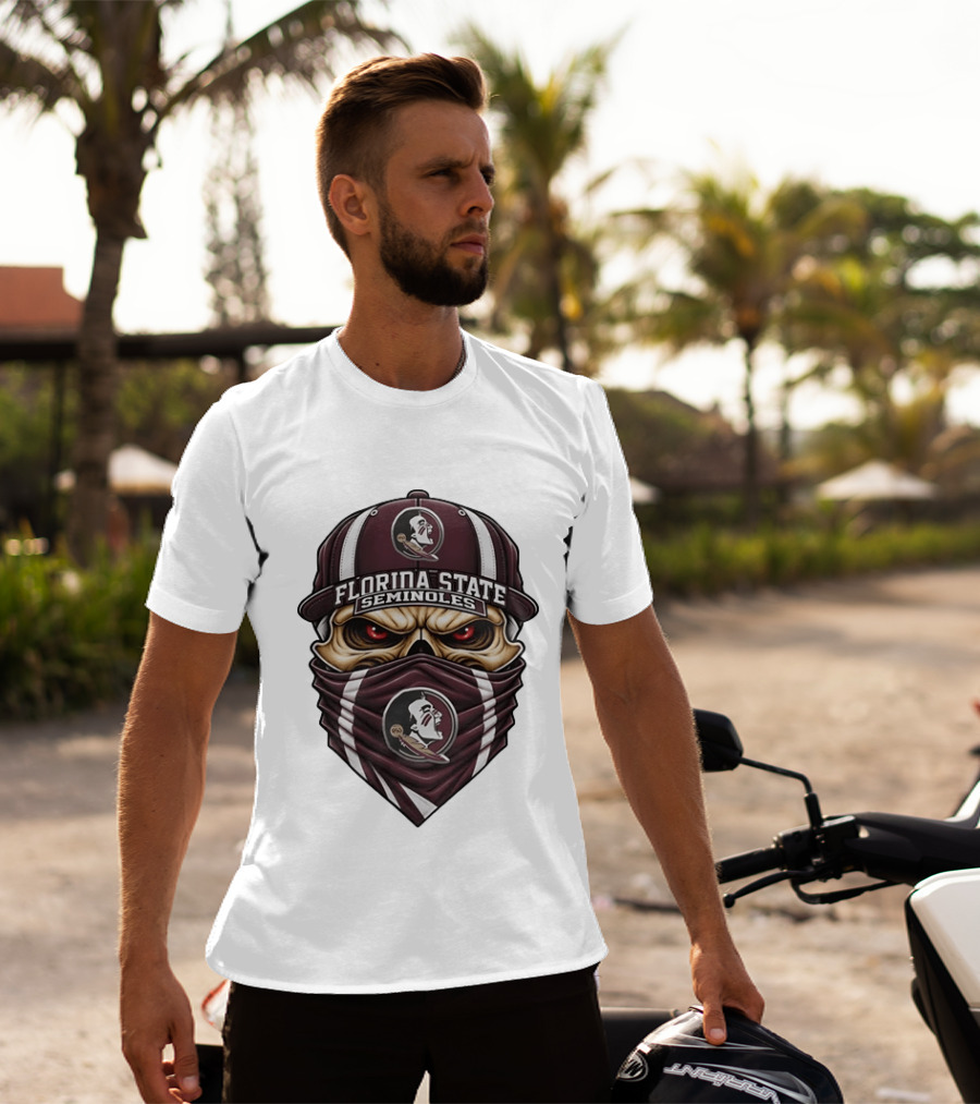 Florida State Seminoles Skull FSU Football Fan Gear T-Shirt