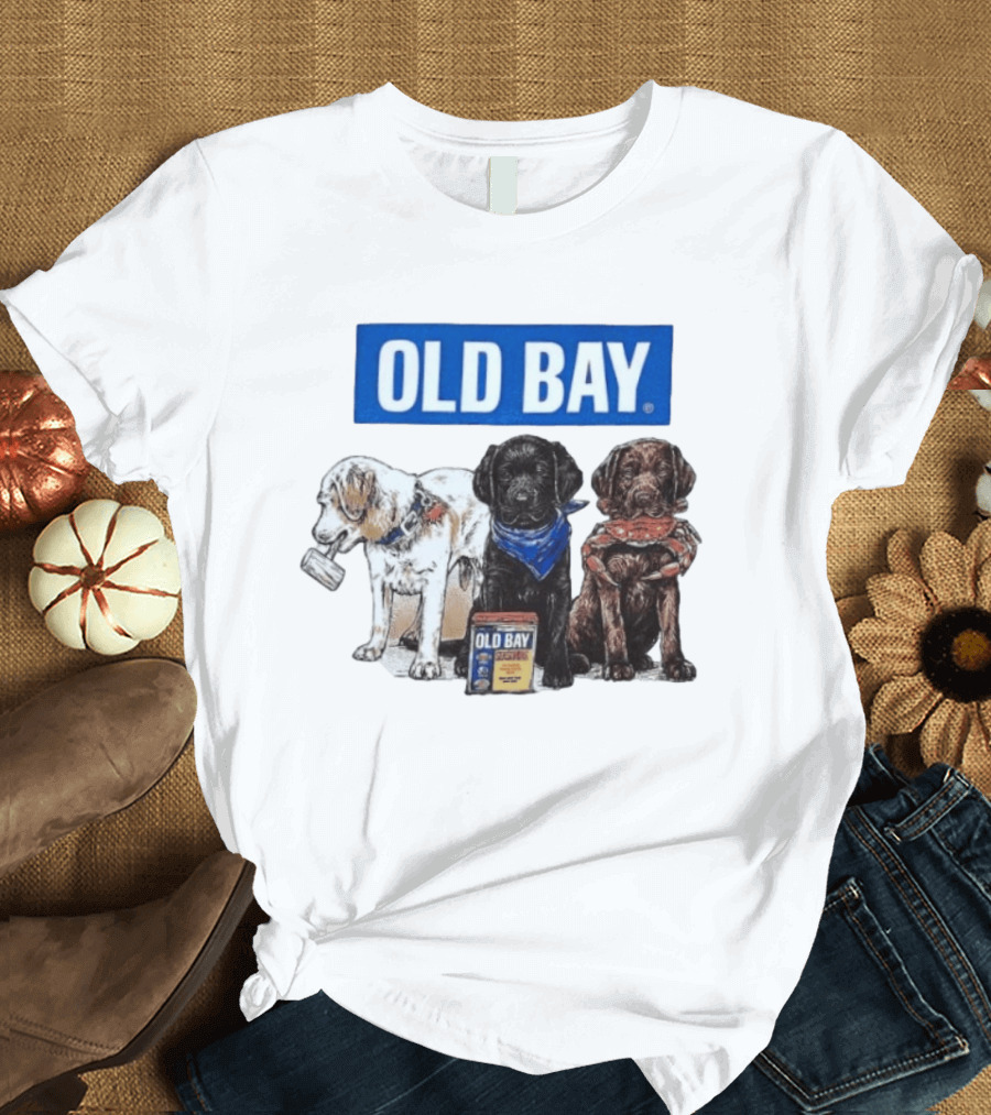 Old Bay Seasoning Labrador Puppies Trio T-Shirt