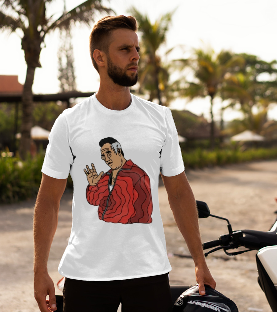 Paulie Gualtieri The Sopranos Red Swirl Pattern Jacket T-Shirt