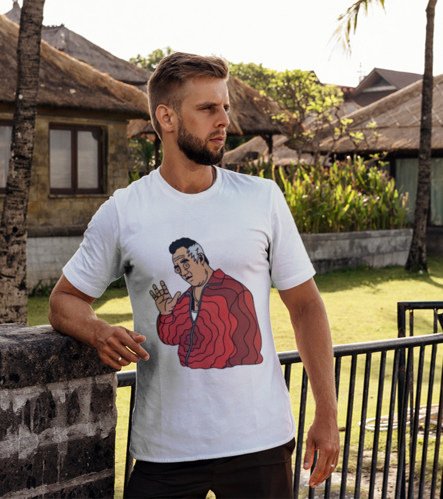Paulie Gualtieri The Sopranos Red Swirl Pattern Jacket T-Shirt