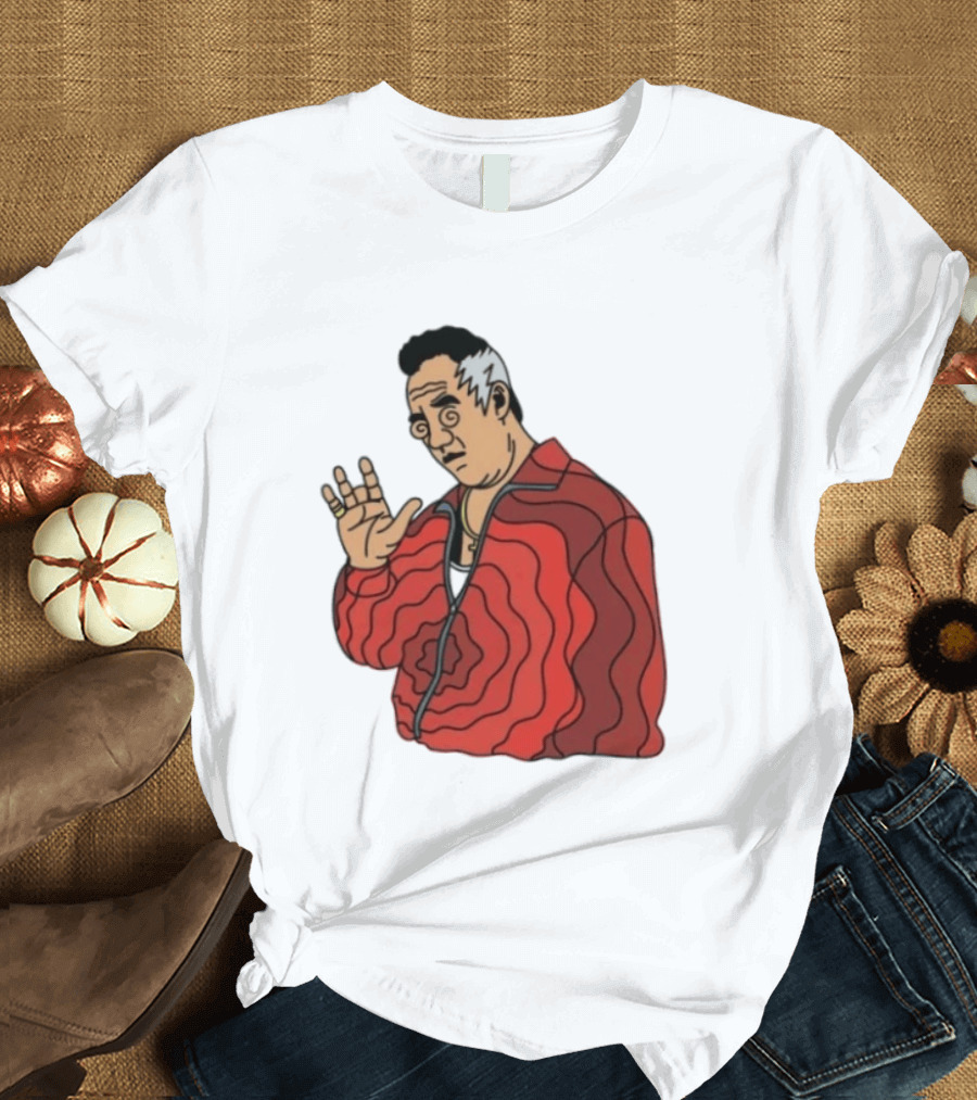 Paulie Gualtieri The Sopranos Red Swirl Pattern Jacket T-Shirt