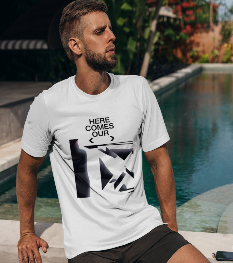 Here Comes Our Geometric Minimalist T-Shirt
