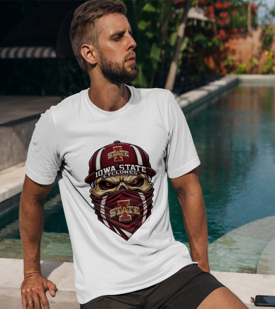 Iowa State Cyclones Skull Bandana ISU Hat T-Shirt