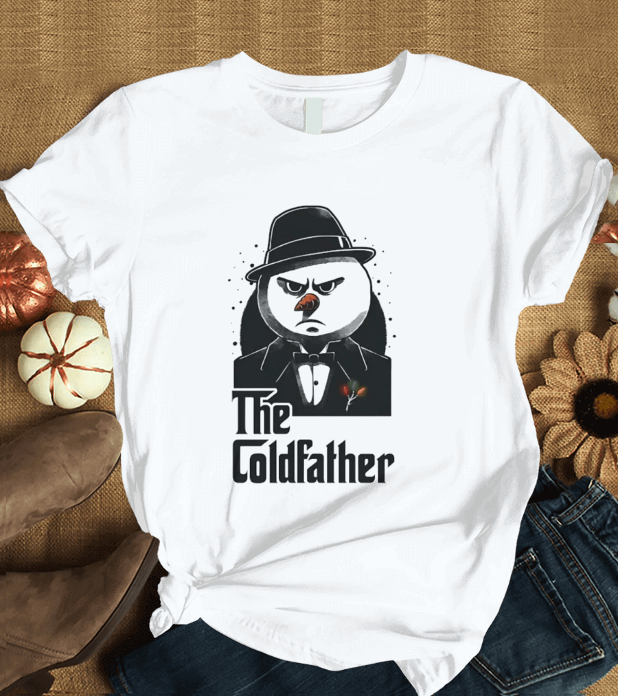 The Coldfather Snowman Christmas Holiday Mafia T-Shirt