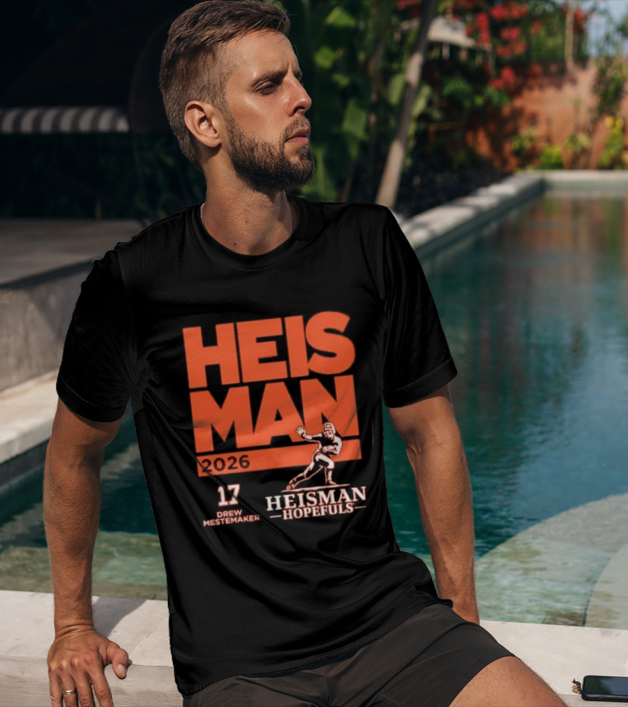 Drew Mestemaker 2026 Heisman Hopefuls Oregon State Beavers 17 T-Shirt