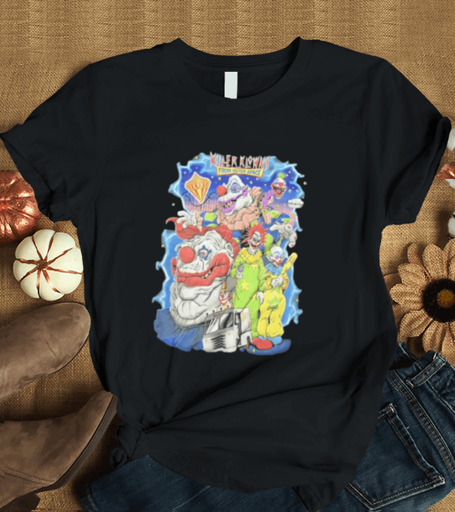 Killer Klowns From Outer Space Scary Clowns Ice Cream Truck T-Shirt