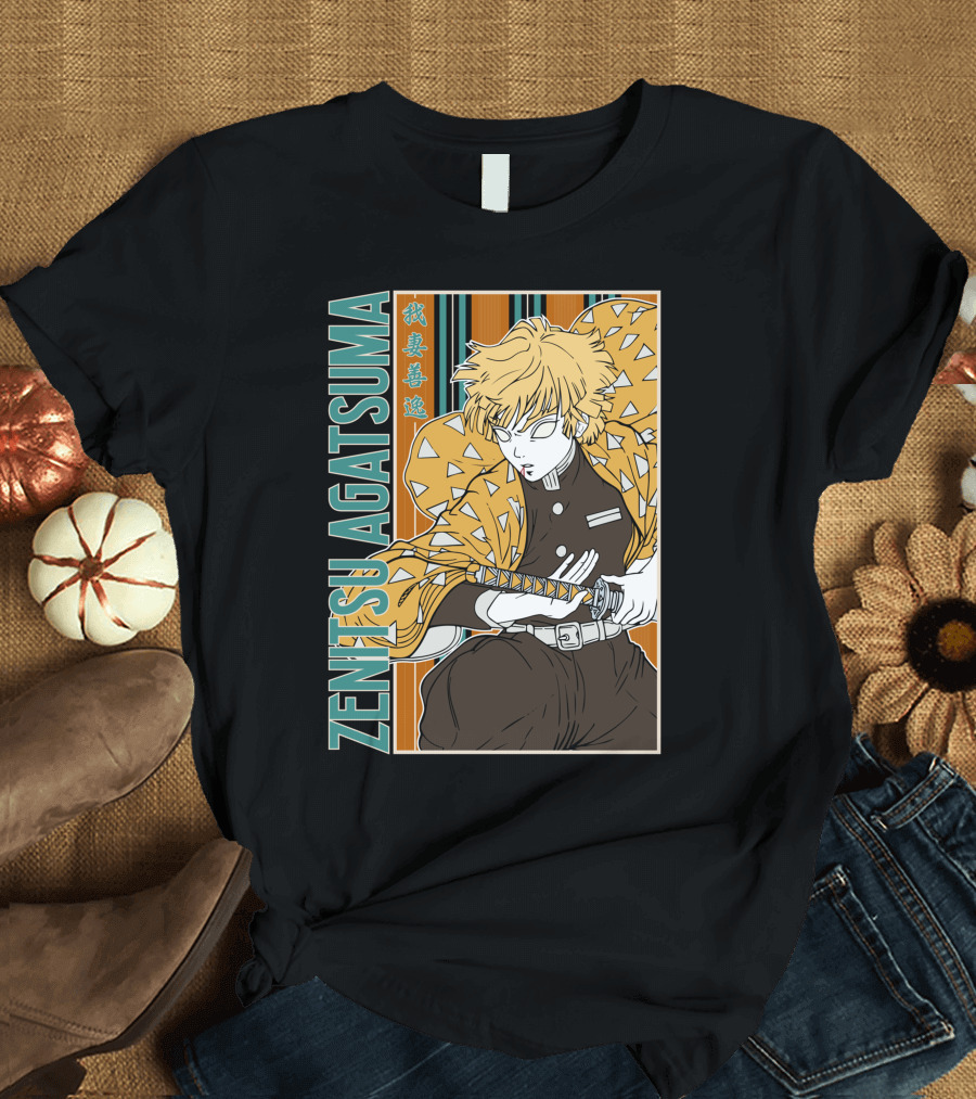 Zenitsu Agatsuma Kimetsu No Yaiba Demon Slayer T-Shirt