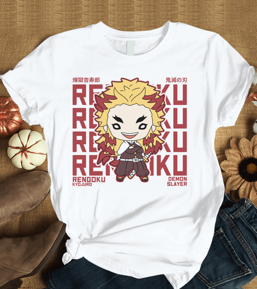 Rengoku Kyojuro Kimetsu No Yaiba Demon Slayer T-Shirt