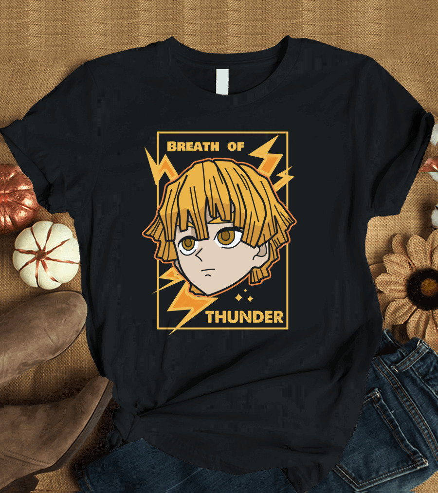 Breath of Thunder Zenitsu Kimetsu No Yaiba Demon Slayer T-Shirt