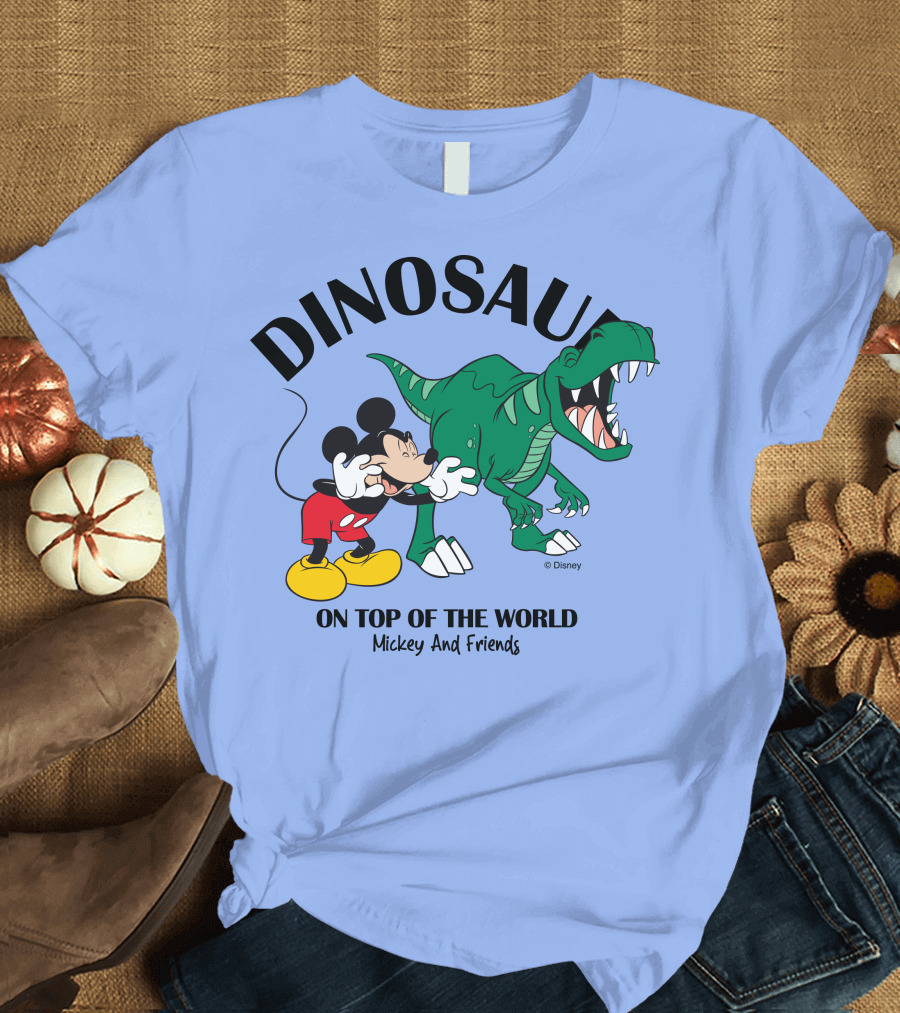 DINOSAUR On Top of the World Mickey And Friends T-Shirt
