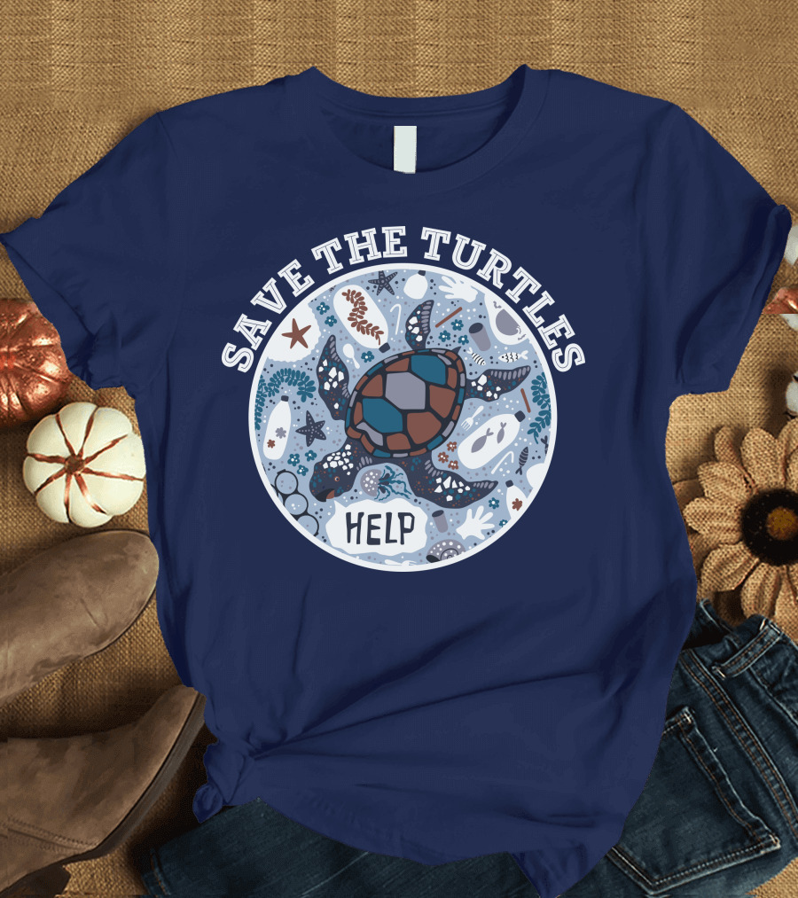 Save the Turtles Help Ocean Animal Rescue Campaign T-Shirt