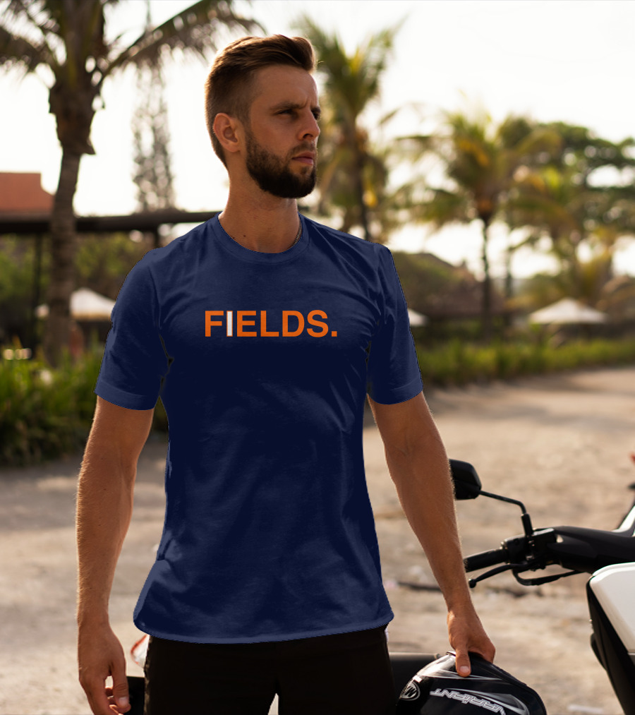 FIELDS Obvious Fields Bold Text Navy Blue T-Shirt