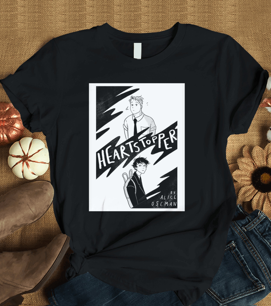 Heartstopper by Alice Oseman Solitaire Co UK Frances Janvi3r Graphic Novel Cover T-Shirt