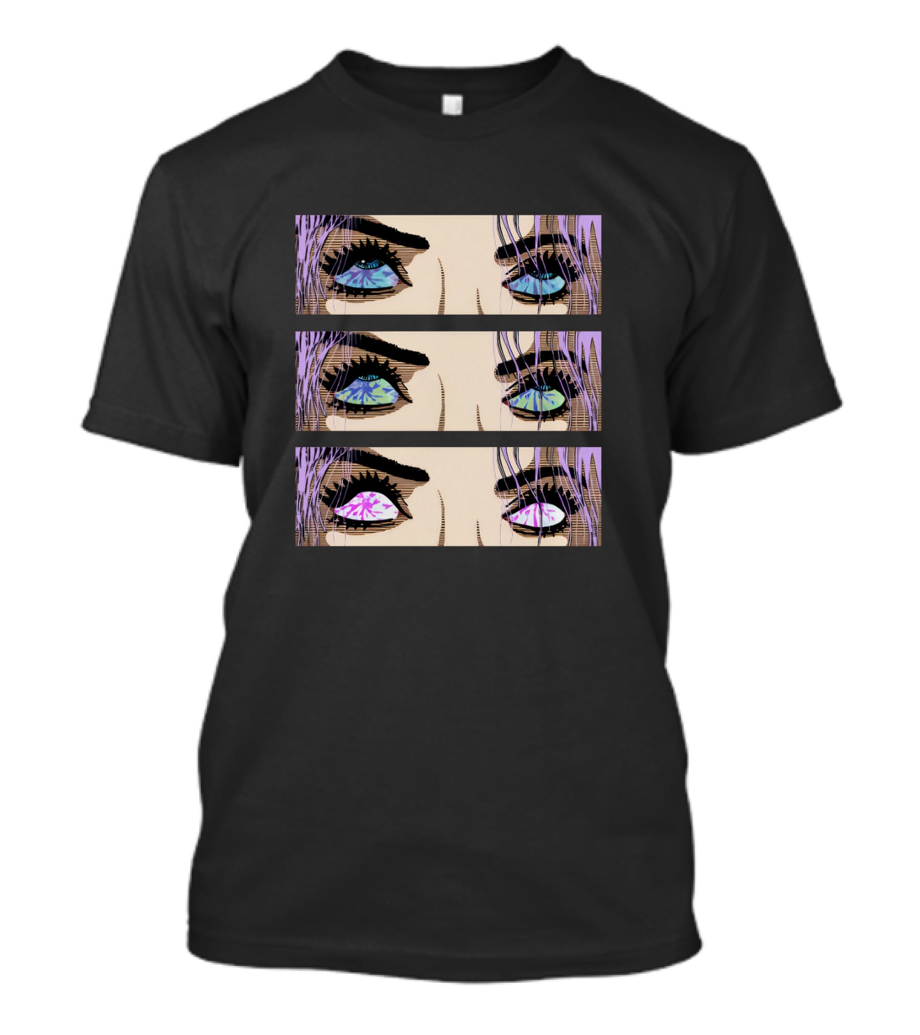 Fmuoasl Merch Good Enough Collection Pop Art Multi-Colored Eyes T-Shirt