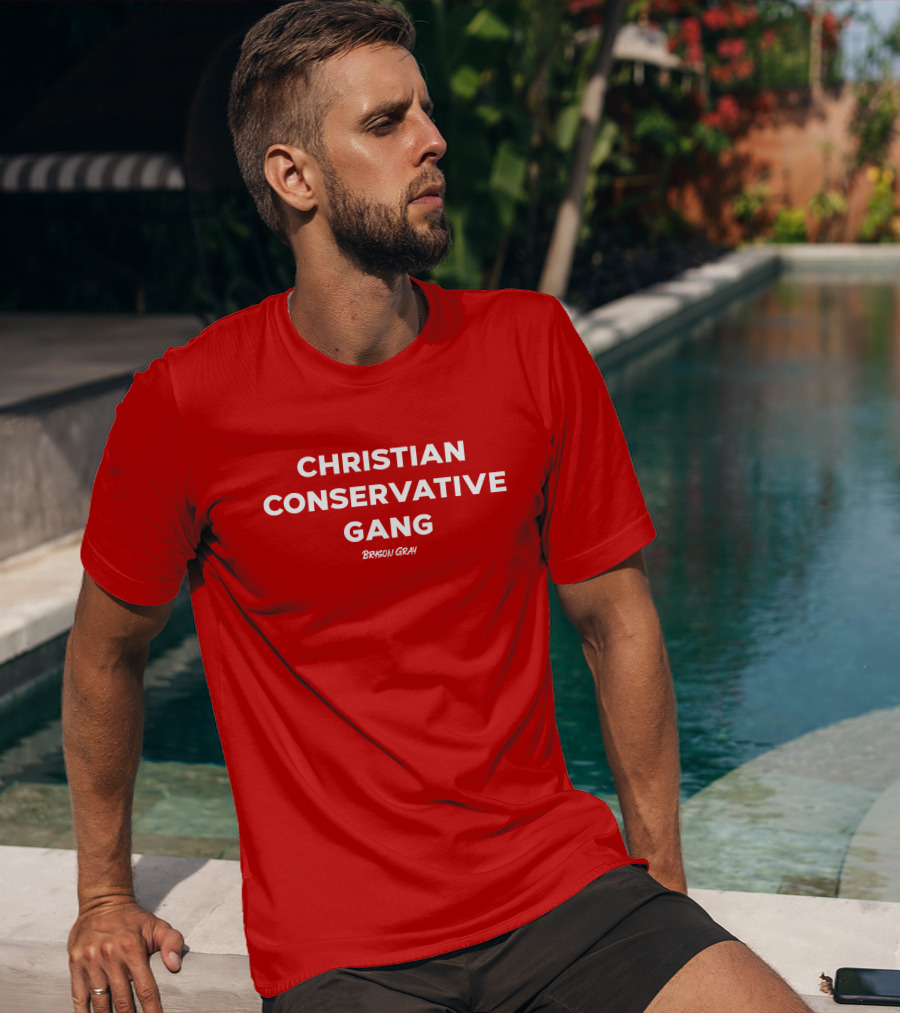 CHRISTIAN CONSERVATIVE GANG BRYSON GRAY T-Shirt
