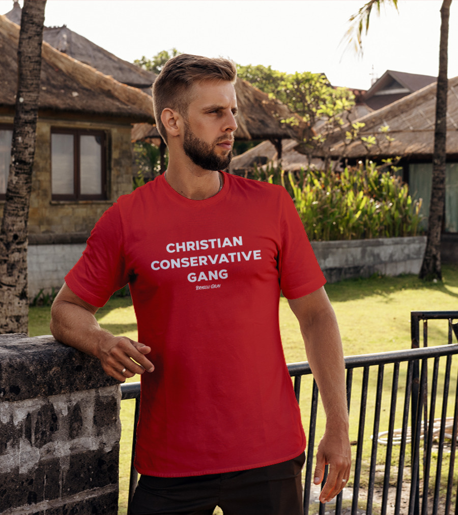 CHRISTIAN CONSERVATIVE GANG BRYSON GRAY T-Shirt
