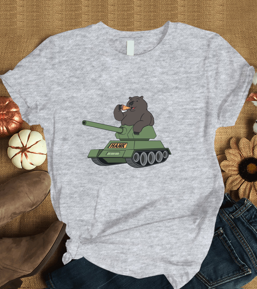 Pardon My Take Hank The Tank Bear Pizza Tank Big Cat T-Shirt