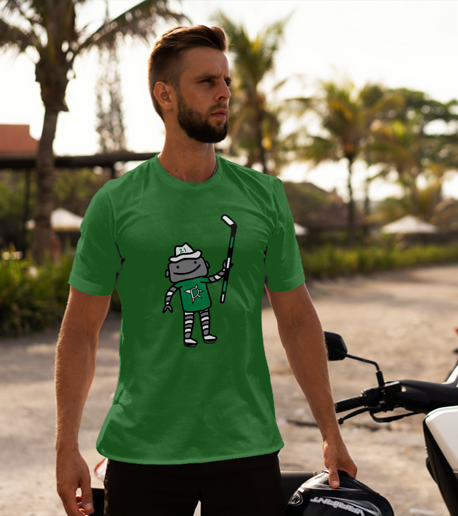 Jason Robertson Dallas Stars Texas Robo Hockey 21 T-Shirt